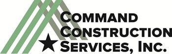 Command Construction Services, Inc. logo design.