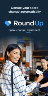 Woman using card at a checkout counter.